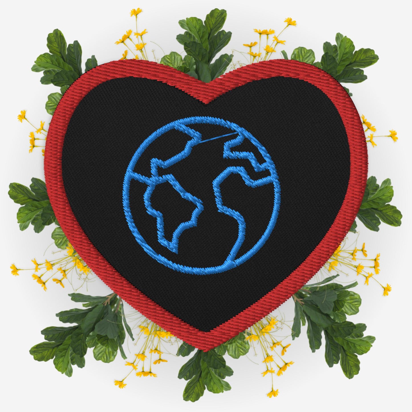 Earth Love Embroidered Patches