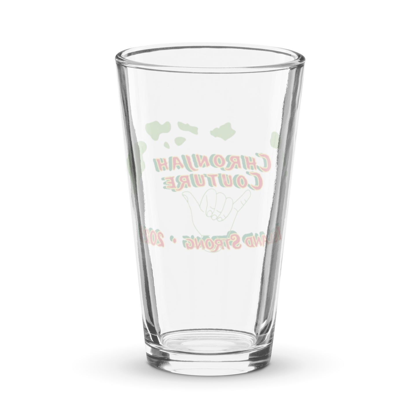 Island Strong Hand Made Shaker Pint Glass