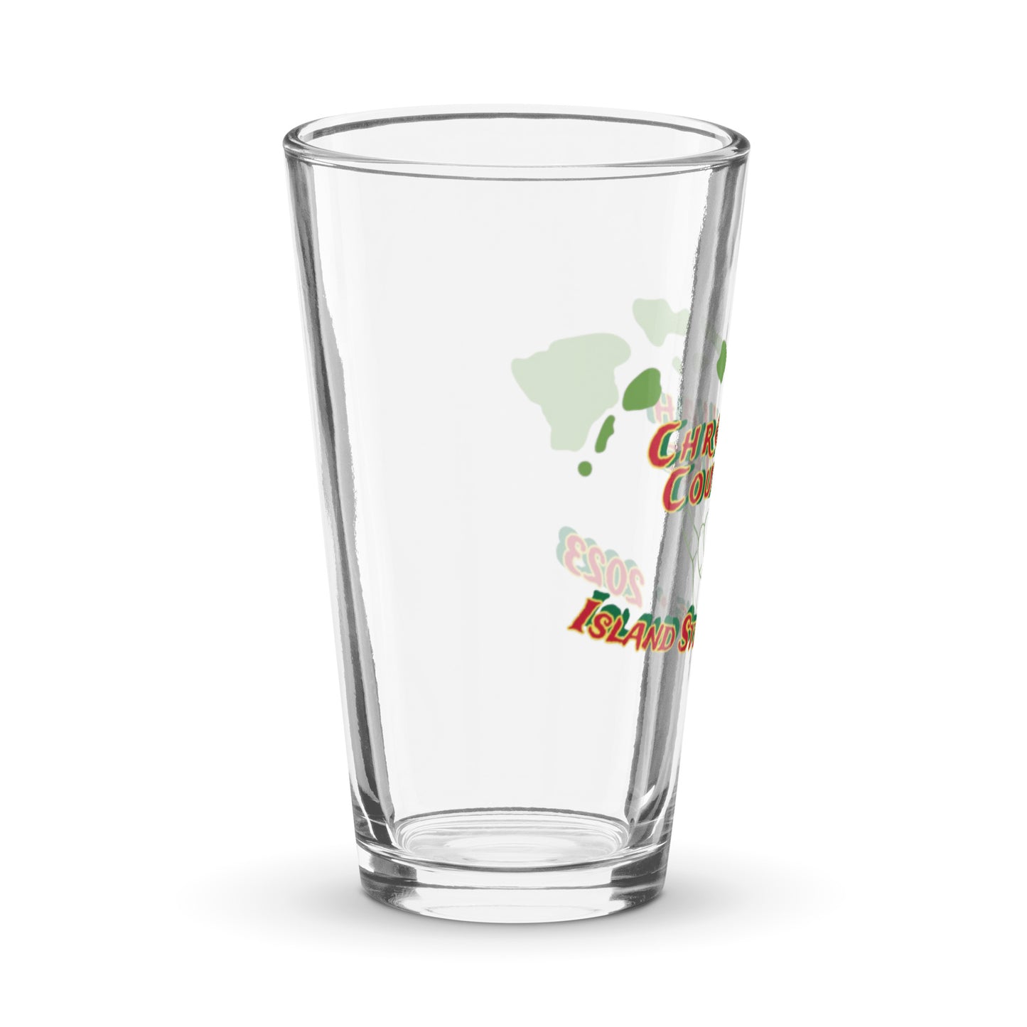 Island Strong Hand Made Shaker Pint Glass