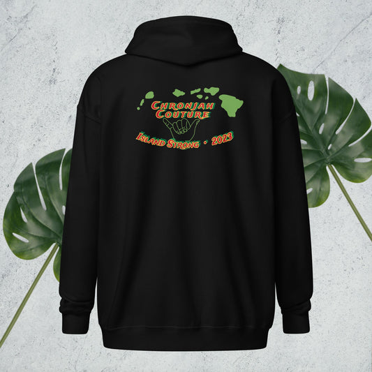 Island Strong heavy blend zip hoodie