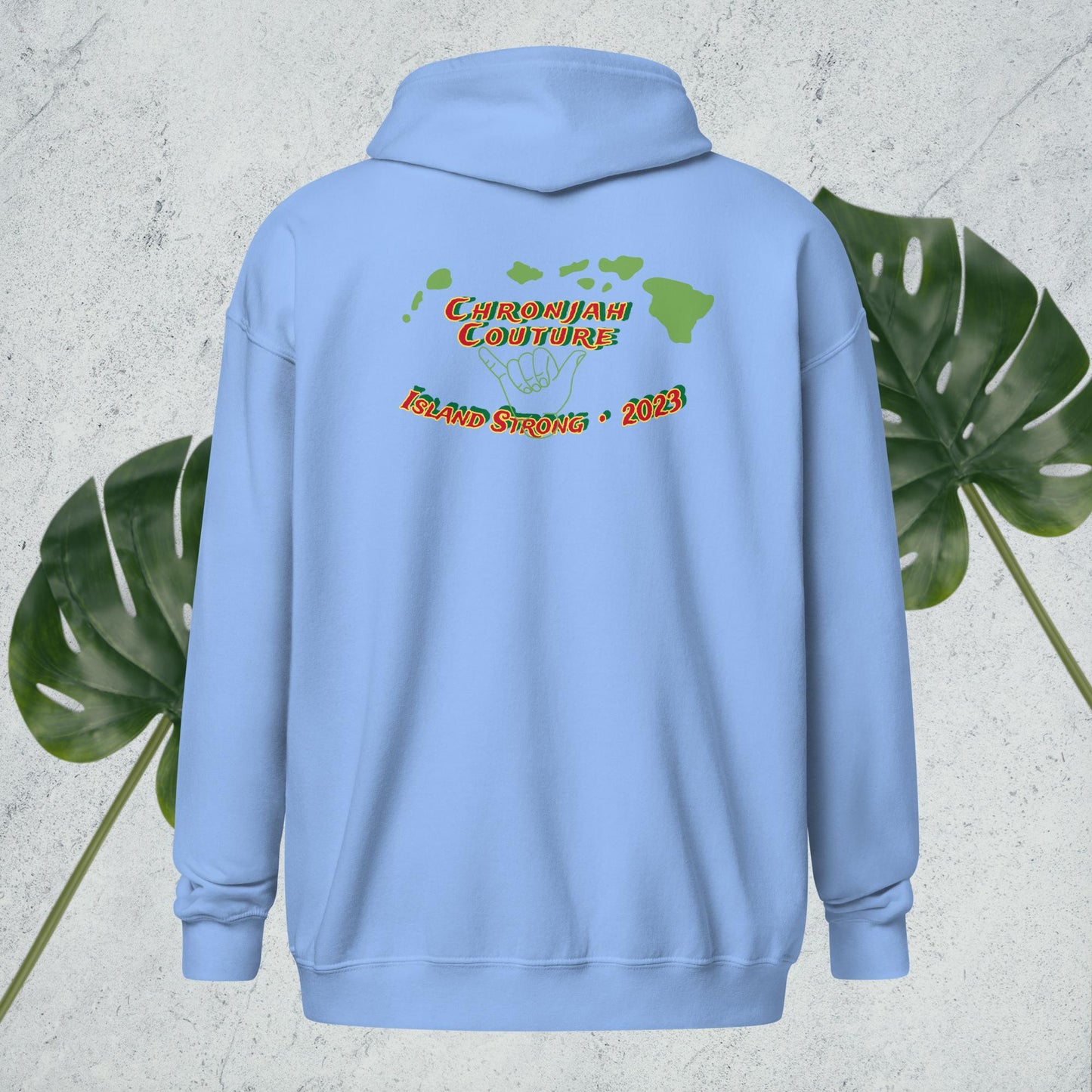 Island Strong heavy blend zip hoodie