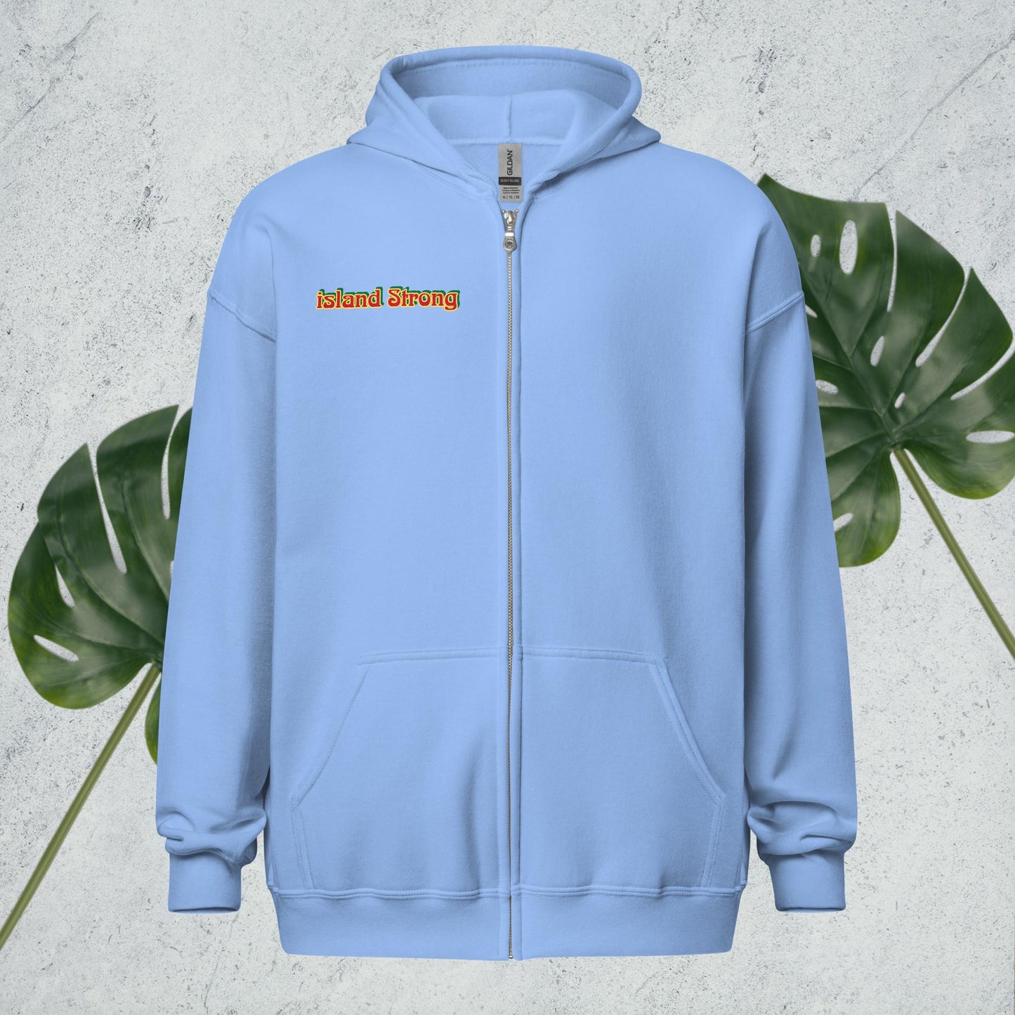 Island Strong heavy blend zip hoodie