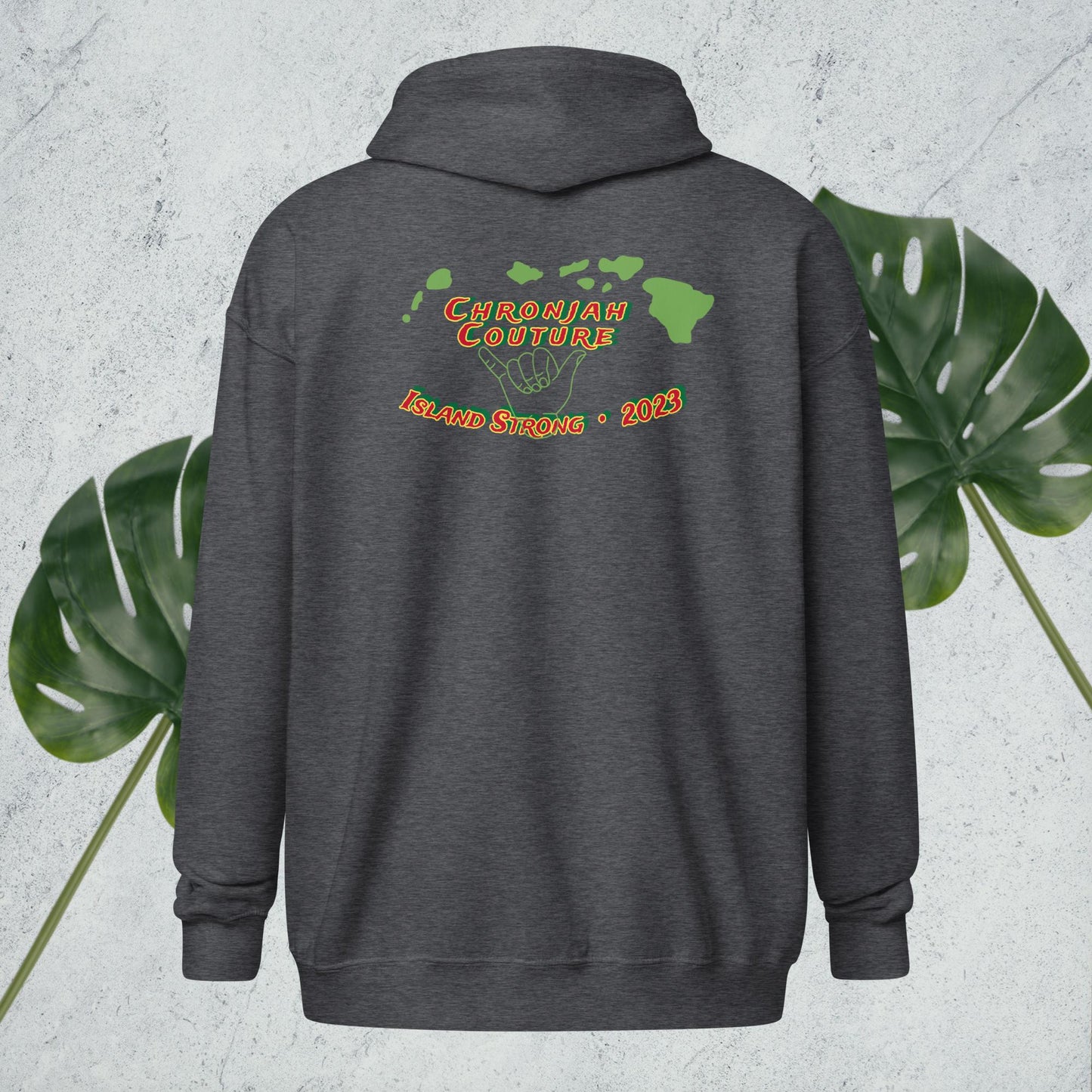 Island Strong heavy blend zip hoodie