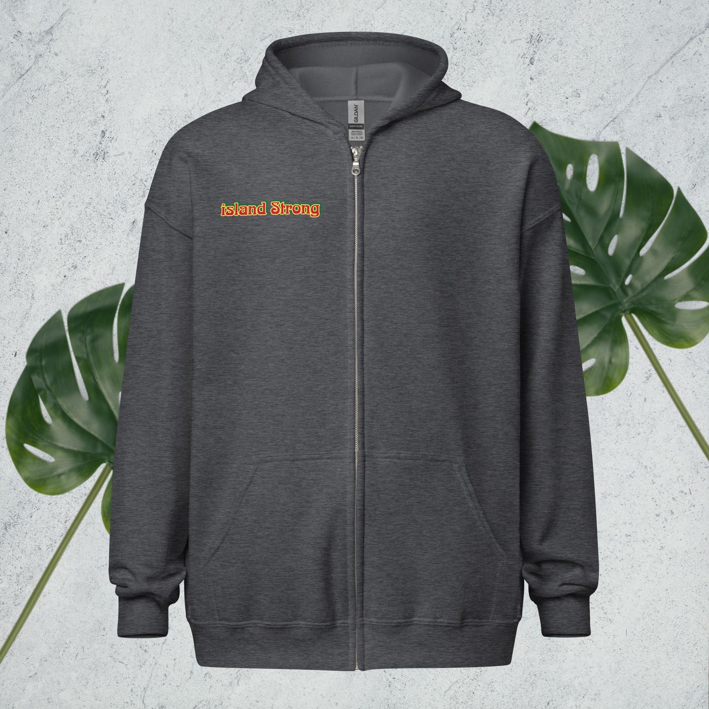 Island Strong heavy blend zip hoodie