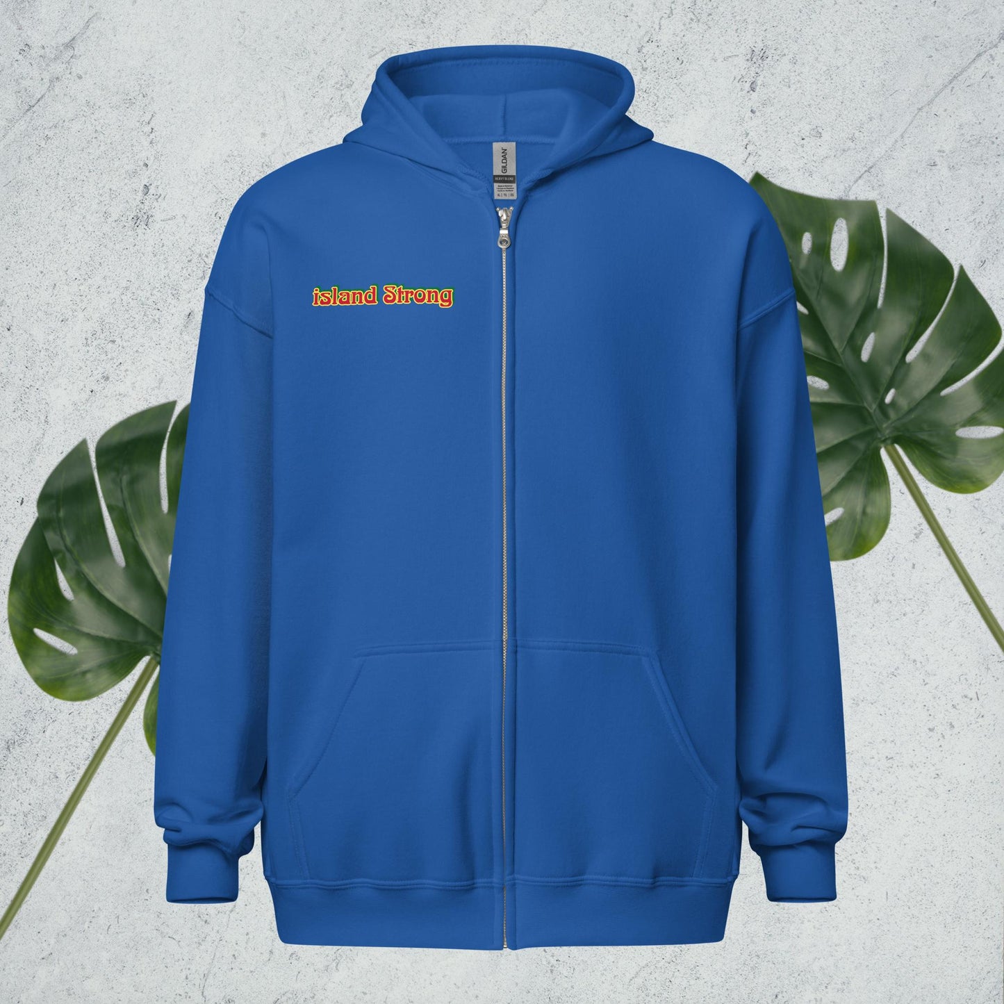 Island Strong heavy blend zip hoodie