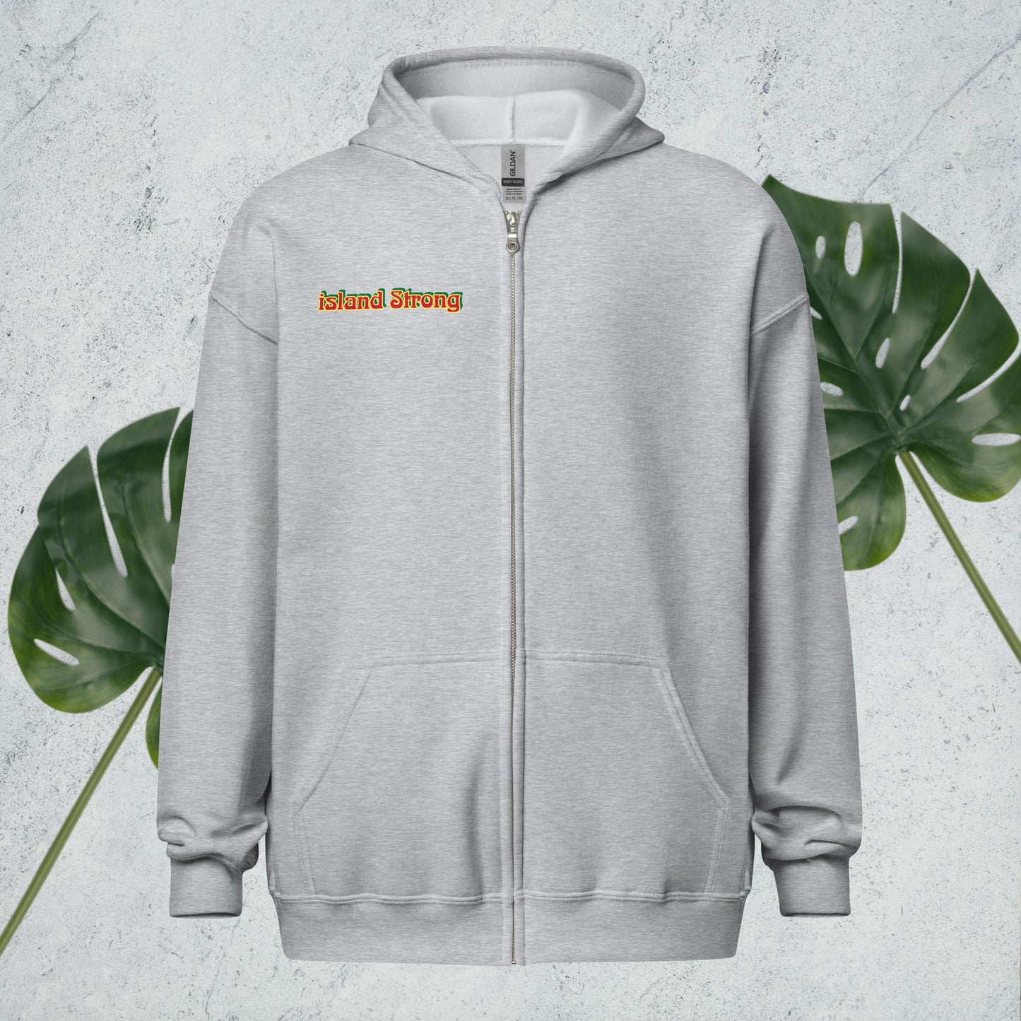 Island Strong heavy blend zip hoodie