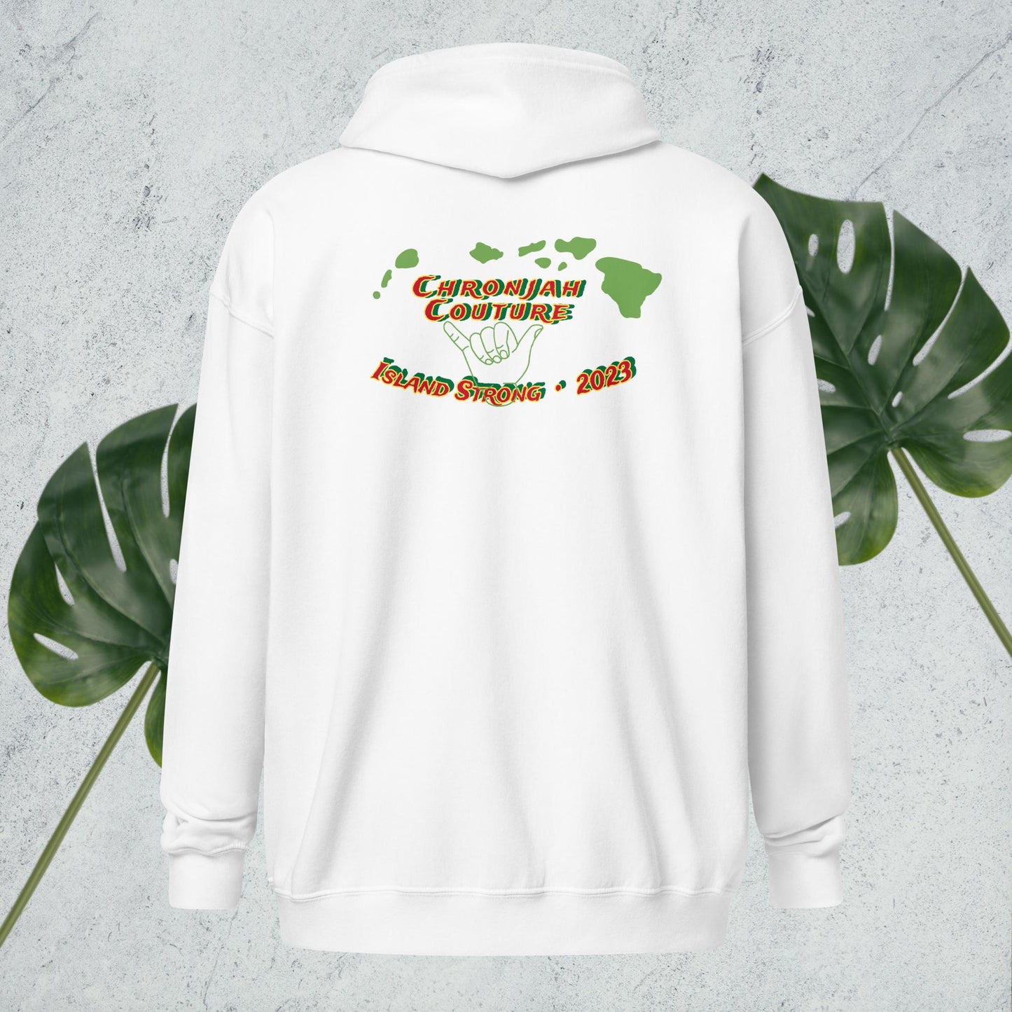 Island Strong heavy blend zip hoodie