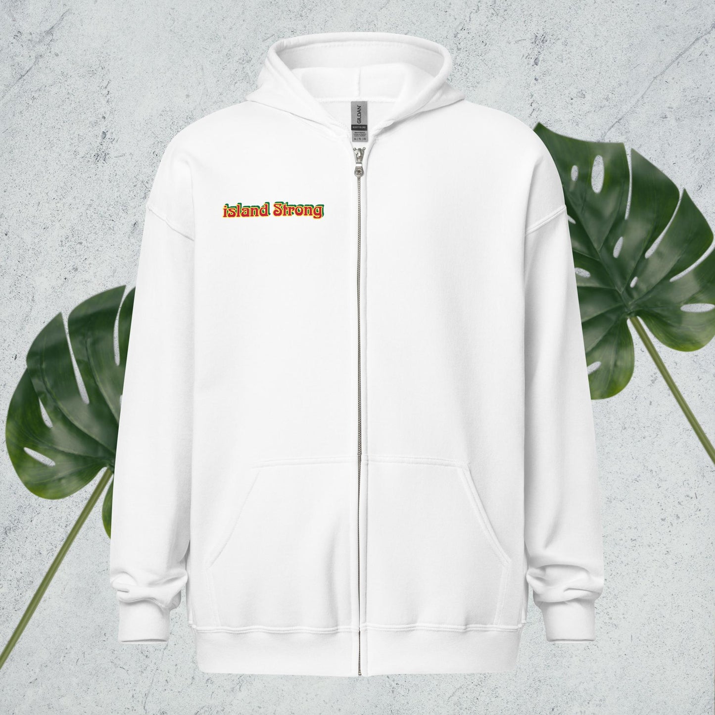 Island Strong heavy blend zip hoodie