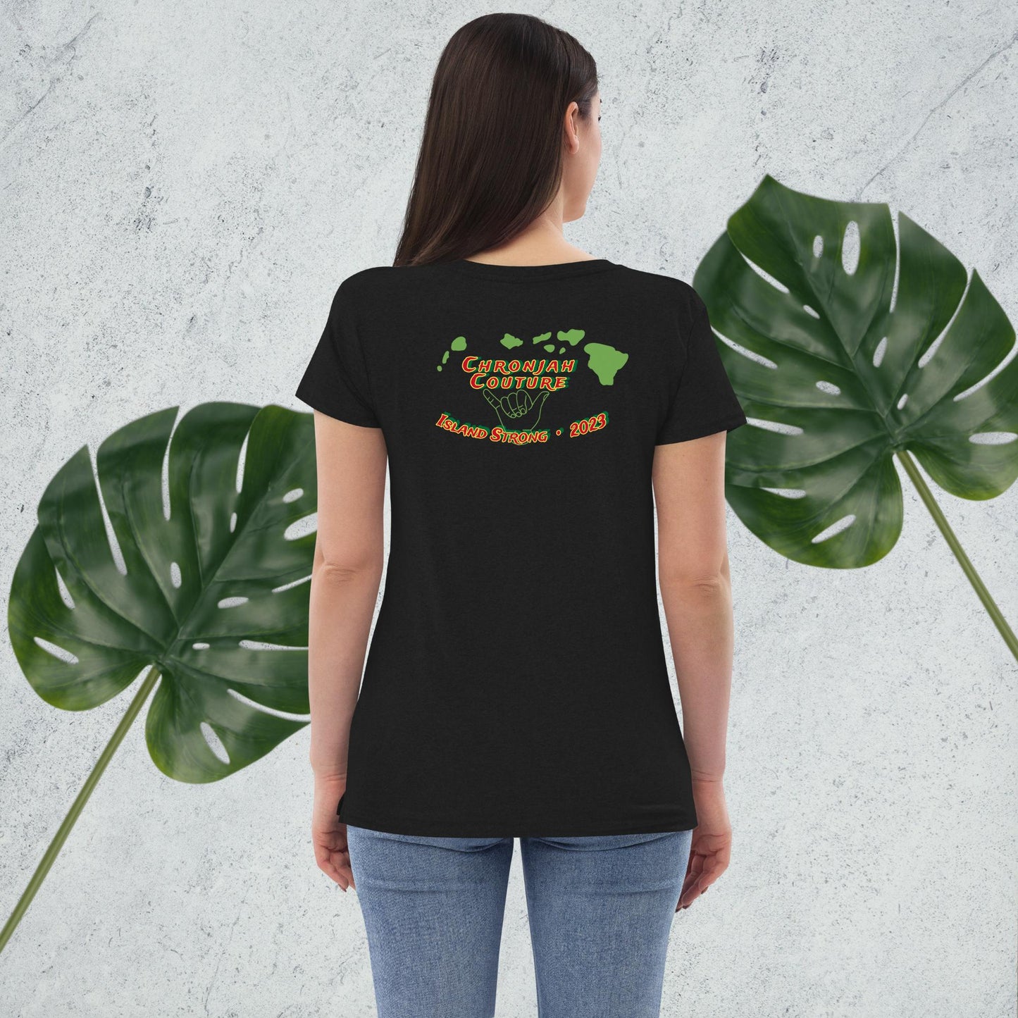 Island Strong Women’s Recycled V-Neck T-Shirt