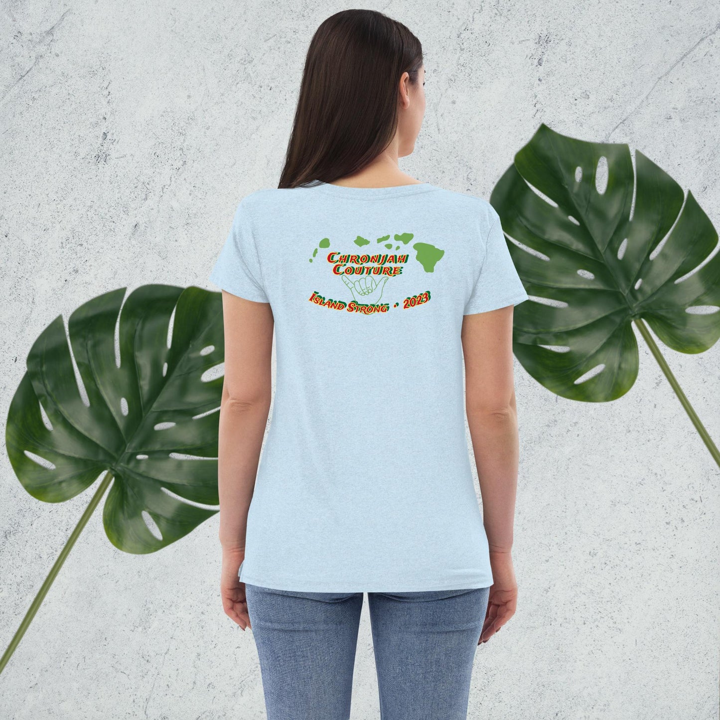 Island Strong Women’s Recycled V-Neck T-Shirt